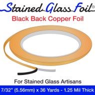 12581-Stained Glass Foil Black Back 7/32" 1.25 Mil