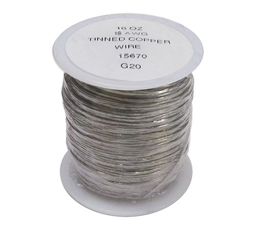 15670-Tinned Copper Wire 18 Gauge 1 lb.