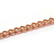 17801-Deco.Curb Chain Solid Copper 25' per Unit