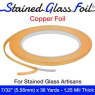 12569-Stained Glass Foil Copper 7/32" 1.25 Mil