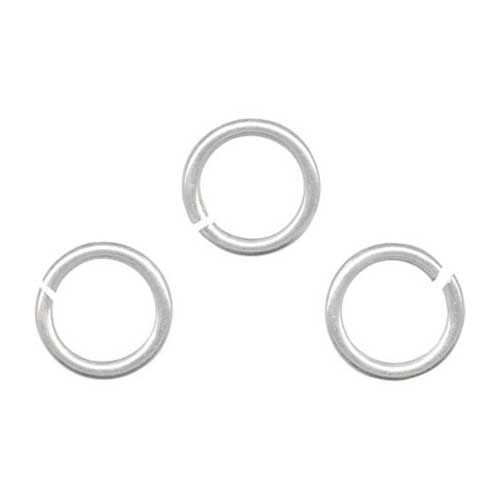 13400-Sm.Silver Jump Rings 1/4" Diameter