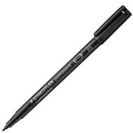15120-Staedtler Black Lumocolor Permanent Pen, Medium Point
