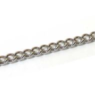 17790-Deco. Curb Chain Silver 25' per Unit