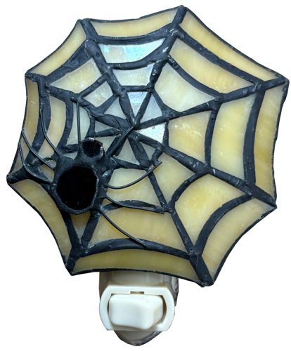 35706 - Spider Stained Glass Night Light