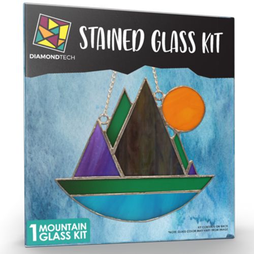 43608- Mountains Pre-Cut Stained Glass Kit