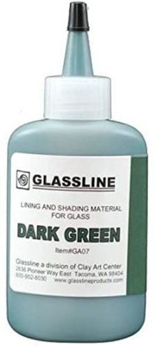 46086-Glassline Bottle Pen Dark Green