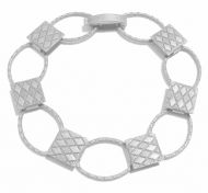 63011-Oval Silver Bracelet Link 