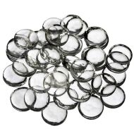61000-Clear Glass Nuggets 11/16", 63 Pcs/Bag Appx. 12oz.Bag