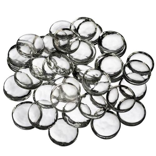 61000-Clear Glass Nuggets 11/16", 63 Pcs/Bag Appx. 12oz.Bag