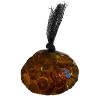61001-11/16" Amber Flat Glass Nuggets 12oz. Bag