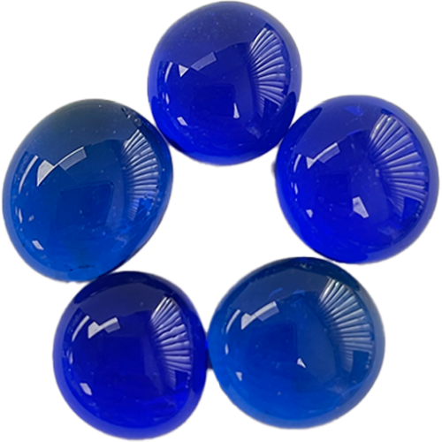 61006-Cobalt Glass Nuggets 3/4", 60 Pcs/Bag Appx. 12oz.Bag