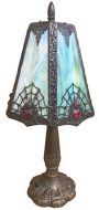 83180-Spider Stained Glass Lamp with Satin Bronze Finish Base