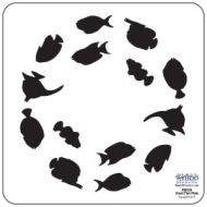 91020-Tattoo Stencil-Fish School
