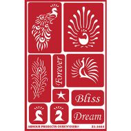 93017 - Etching Stencil Feathered Bliss