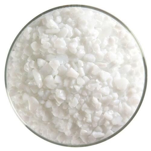 BU001393F - Bullseye Frit Coarse White Opal 5oz Jar - 90 COE