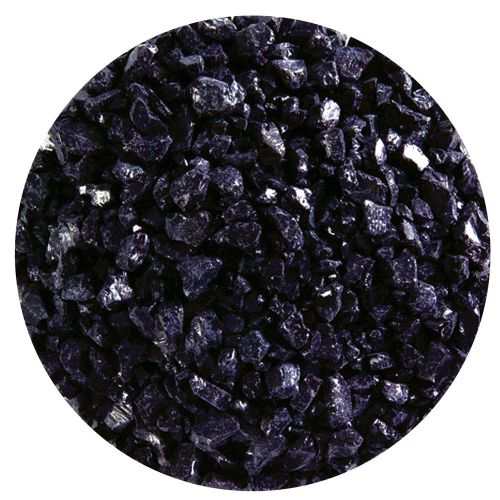 BU010293F - Bullseye Frit Coarse Blue Black Opal 5oz Jar - 90 COE