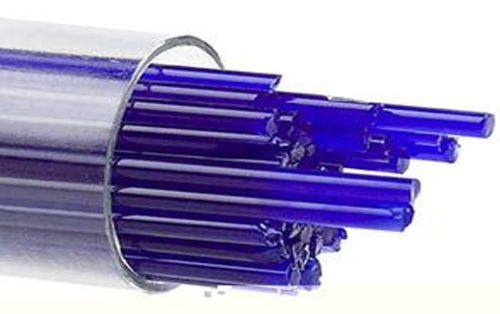 BU014772- Bullseye 2MM Deep Cobalt Blue Opal Stringers - 90 COE