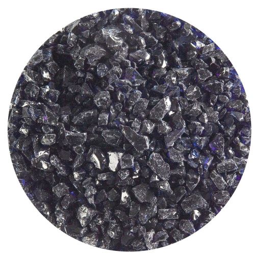 BU111893F- Bullseye Frit Coarse Midnight Blue Transparent 5oz Jar - 90 COE