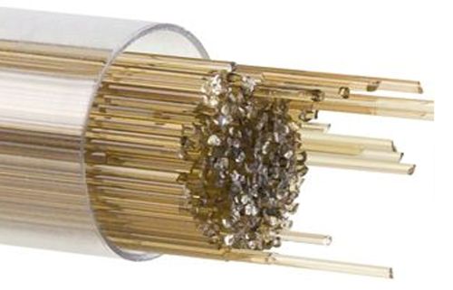 BU111907- Bullseye 1MM Sienna Transparent Stringers - 90 COE