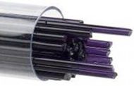BU112872- Bullseye 2MM Deep Royal Purple Transparent Stringers - 90 COE