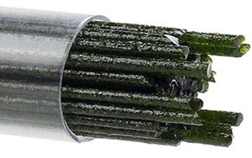 BU141272- Bullseye 2MM Light Aventurine Green Transparent Stringers - 90 COE