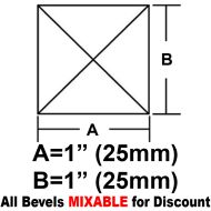 BV11-Square Peaked Bevel 1"