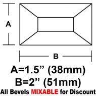 BV152-Rec.Bevel 1.5"x 2"