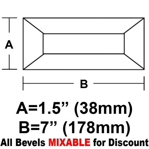 BV157CS-Case 240ea. Rec.Bevel 1.5"x7" 