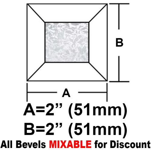 BV22G-Glue Chip Square Bevel 2"