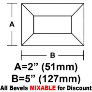 BV25-Rec.Bevel 2"x5"