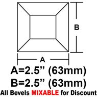 BV2525-Square Bevel 2.5"