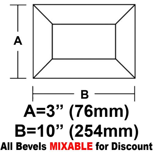 BV310-Rec.Bevel 3"x10" 