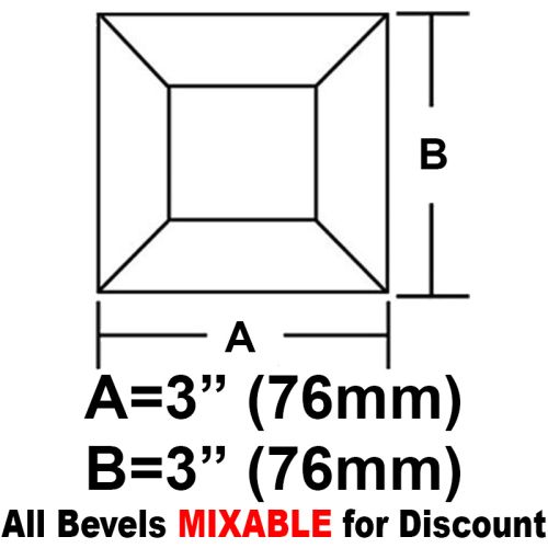 BV33CS-Case 270ea. Sq.Bevel 3" 