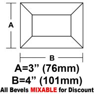 BV34-Rec.Bevel 3"x 4" 