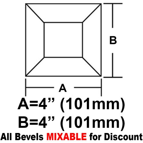 BV44CS-Case 180ea. Sq.Bevel 4" 