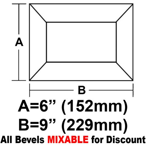 BV69CS-Case 60ea. Rec.Bevel 6"x9" 