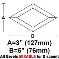 BVD35-Diamond Bevel 3"x5"