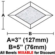 BVD35G-Glue Chip Diamond Bevel 3"x5"