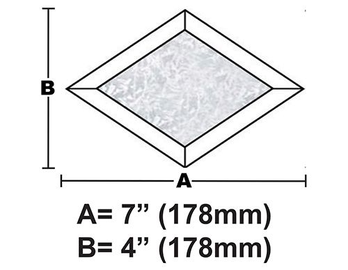 BVD47G-Glue Chip Diamond Bevel 4"x7"