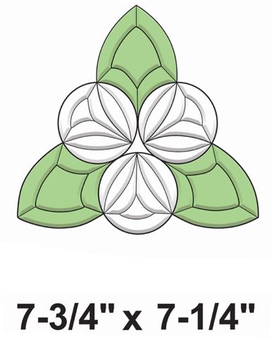 COEC827-Exquisite Cluster Color Celtic Tri-Circle