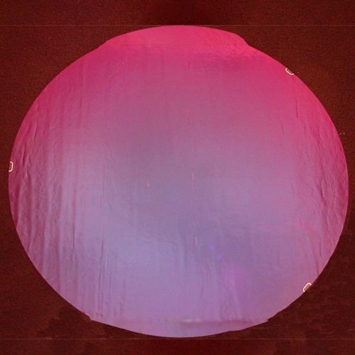 DC607C-CBS Thin Dichroic Pale Blue/Black Cherry On Clear 4"x4.75" - 96 COE