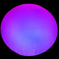 DC660A-CBS Thin Dichroic Magenta Blue On Black 16"x19"  - 96 COE