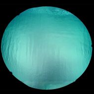 DC843A-CBS Thin Dichroic Silver Blue On Black 16"x19" - 90 COE