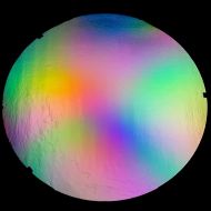 DC862A-CBS Thin Dichroic Rainbow Mix On Black 16"x19"- 90 COE