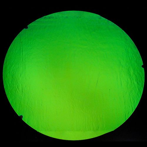 DC863A-CBS Thin Dichroic Emerald Green On Black 16"x19"- 90 COE