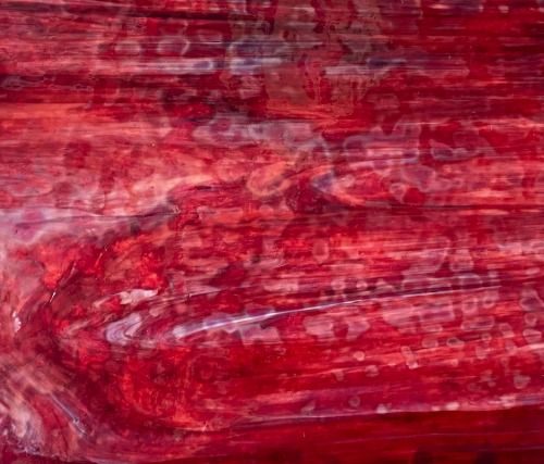 DG1156 - Designer Glass Red/White Mottle Opal