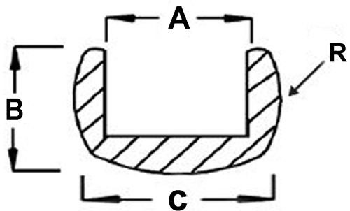 2057CS Case Cascade 3/16" Round U Lead Came #RU80 