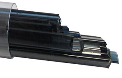 UN1087- Oceanside Steel Blue Transparent Noodles 96 COE #5384 