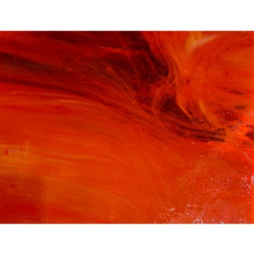 W1209-Orange/Clear Wispy Opal #WO-28