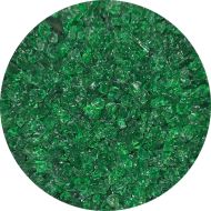 WF9543-Wissmach Glass Frit Coarse Garden Green Trans. 96-17 1Lb. - 96 COE